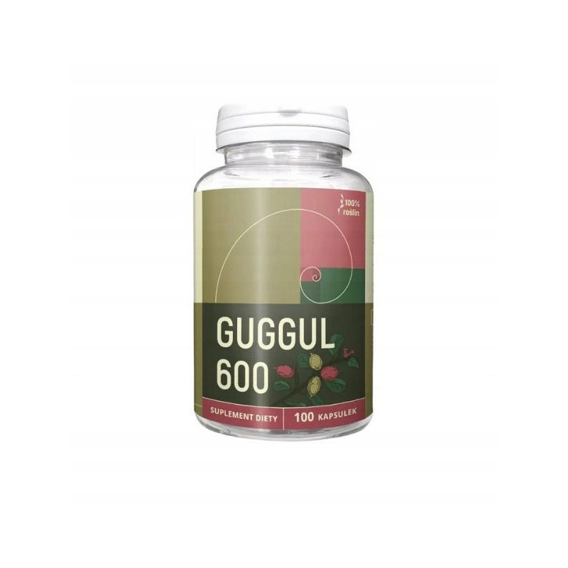 GUGGUL żywica 600mg 100 kapsułek NANGA wsparcie: TARCZYCA SERCE WĄTROBA
