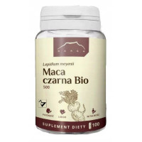 MACA CZARNA BIO 500MG 100kapsułek NANGA wspracie: płodność libido witalność