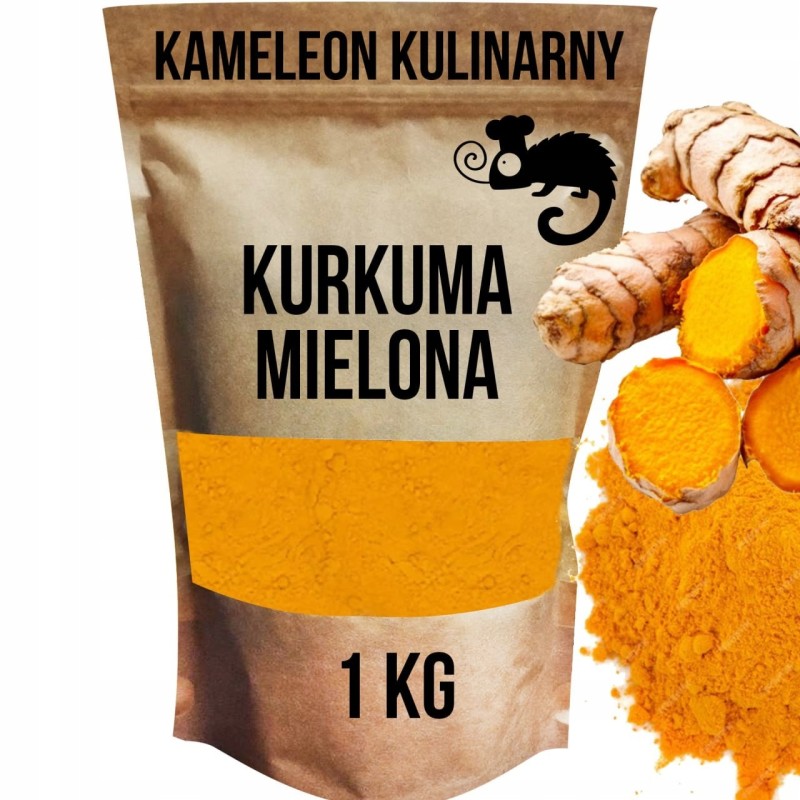 KAMELEON KULINARNY KURKUMA MIELONA 1KG czysta naturalna bez