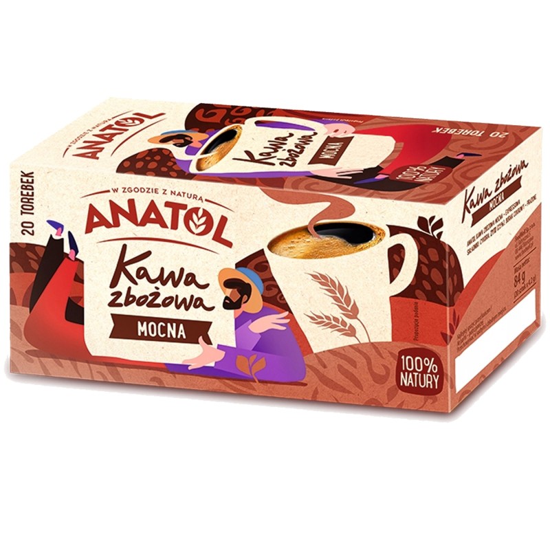 Anatol KAWA ZBOŻOWA MOCNA ekspresowa 20 torebek 84G