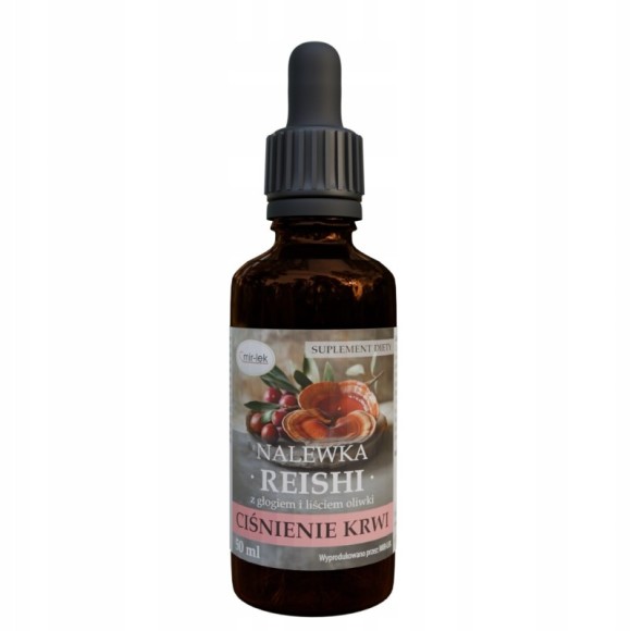 Mir-Lek REISHI Z GŁOGIEM I LIŚCIEM OLIWKI 50ml pomoc