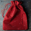 WOREK JUTOWY Z JUTY CZERWONY ozdobny MOCNY 26x35