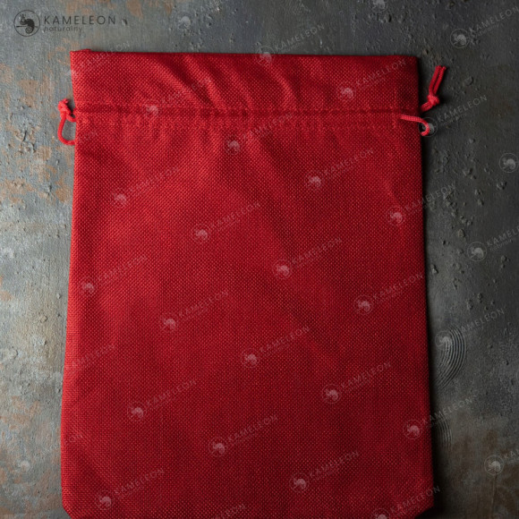 WOREK JUTOWY Z JUTY CZERWONY ozdobny MOCNY 26x35