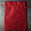 WOREK JUTOWY Z JUTY CZERWONY ozdobny MOCNY 26x35