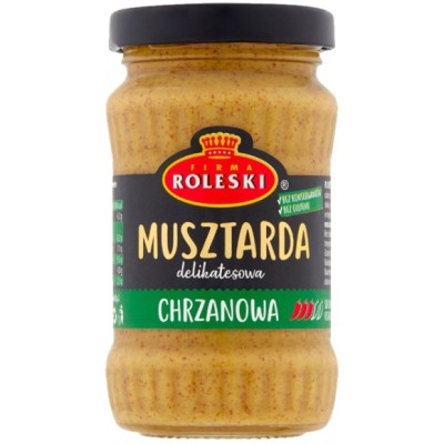 ROLESKI MUSZTARDA Chrzanowa 175G (słoik)