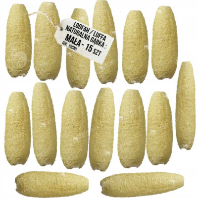 LOOFAH LUFFA LUFA NATURALNA GĄBKA do mycia 15 SZT