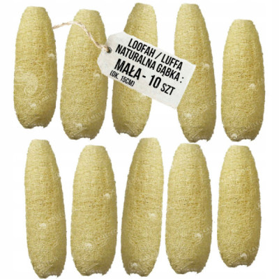 LOOFAH LUFFA LUFA NATURALNA GĄBKA do mycia 10 szt