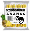 ROLLSY OWOCOWE OWOCOROLKI ROLKI ANANASOWE Ananas Przekąska dla DZIECI 50g