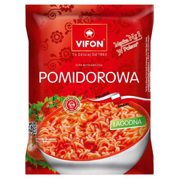 VIFON ZUPA BŁYSKAWICZNA zupka chińska polskie smaki POMIDOROWA VIFON ZUPA BŁYSKAWICZNA zupka chińska polskie smaki POMIDOROWA