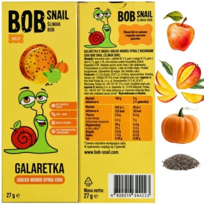 BOB SNAIL JELLY MANGO DYNIA CHIA 27g