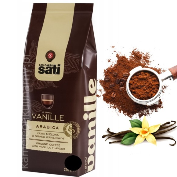 SATI VANILLE KAWA SMAKOWA WANILIOWA Wanilia ARABICA 250g