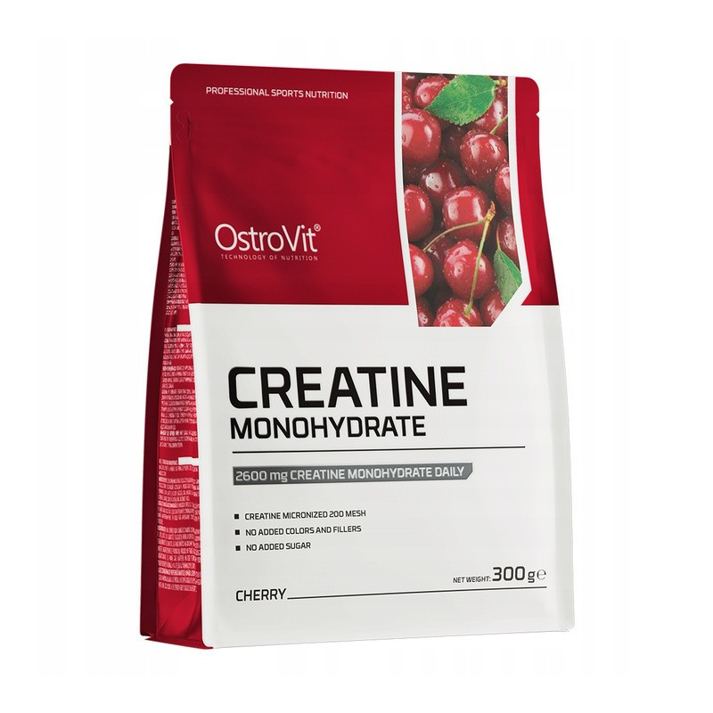 OstroVit MONOHYDRAT KREATYNY KREATYNA 300g 0,3KG - smak WIŚNIOWY