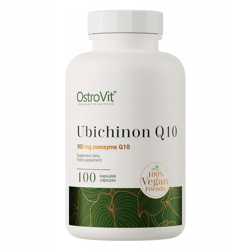 OstroVit Ubichinon KOENZYM Q10 100mg 100kaps 3 m-ce wsparcie ANTYOKSYDACJA
