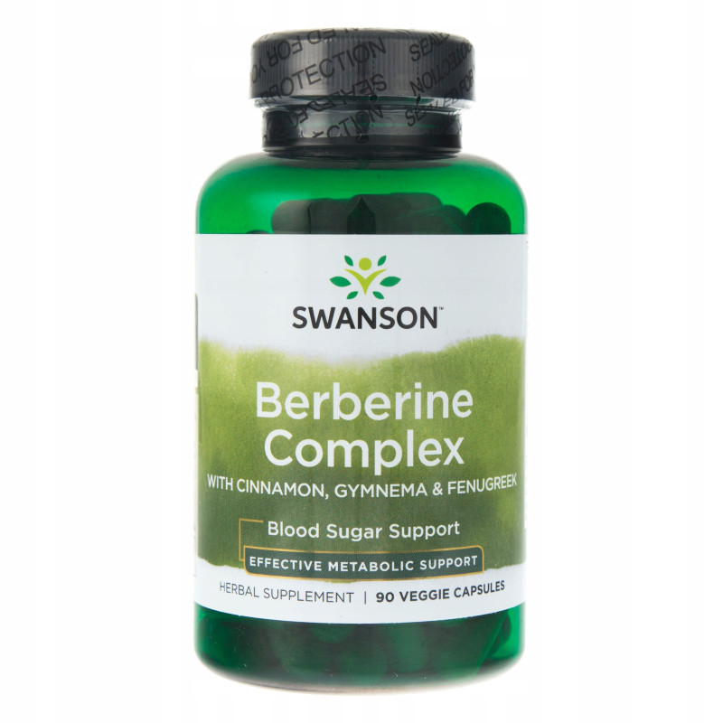 Swanson BERBERINE COMPLEX BERBERYNA 90kaps wsparcie CUKIER CUKRZYCA WĄTROBA
