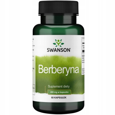 Swanson BERBERYNA 400MG 60kaps wsparcie CUKRZYCA ODCHUDZANIE SERCE SKÓRA