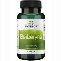 Swanson BERBERYNA 400MG 60kaps wsparcie CUKRZYCA ODCHUDZANIE SERCE SKÓRA