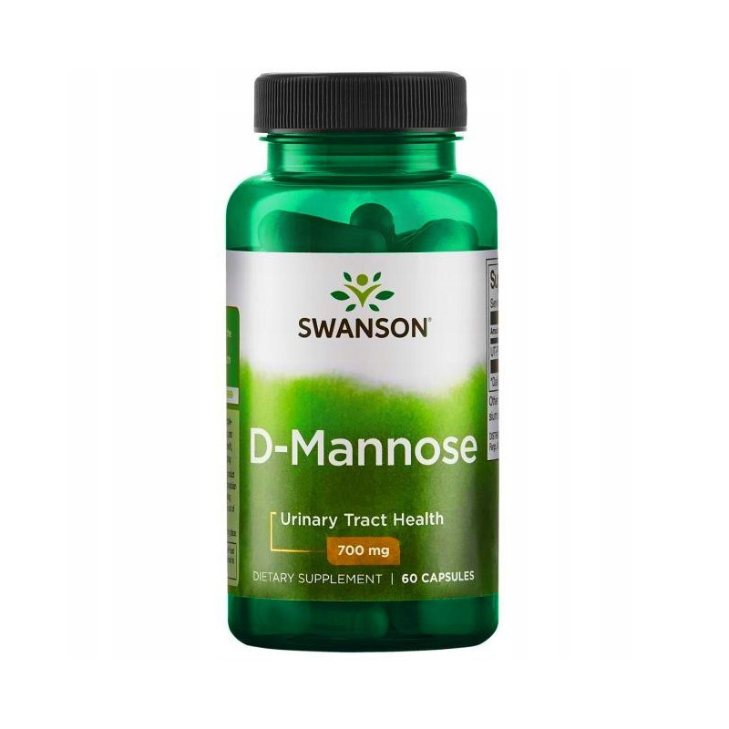 Swanson D-MANNOZA 700mg 60kps ZDROWIE UKŁADU MOCZOWEGO zdrowe DROGI MOCZOWE