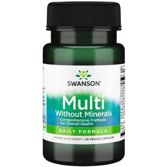 Swanson DAILY MULTI VITAMIN KOMPLEKS WITAMIN Wit A C D B1 B6 B12 E K 30kaps Swanson DAILY MULTI VITAMIN KOMPLEKS WITAMIN Wit A C D B1 B6 B12 E K 30kaps