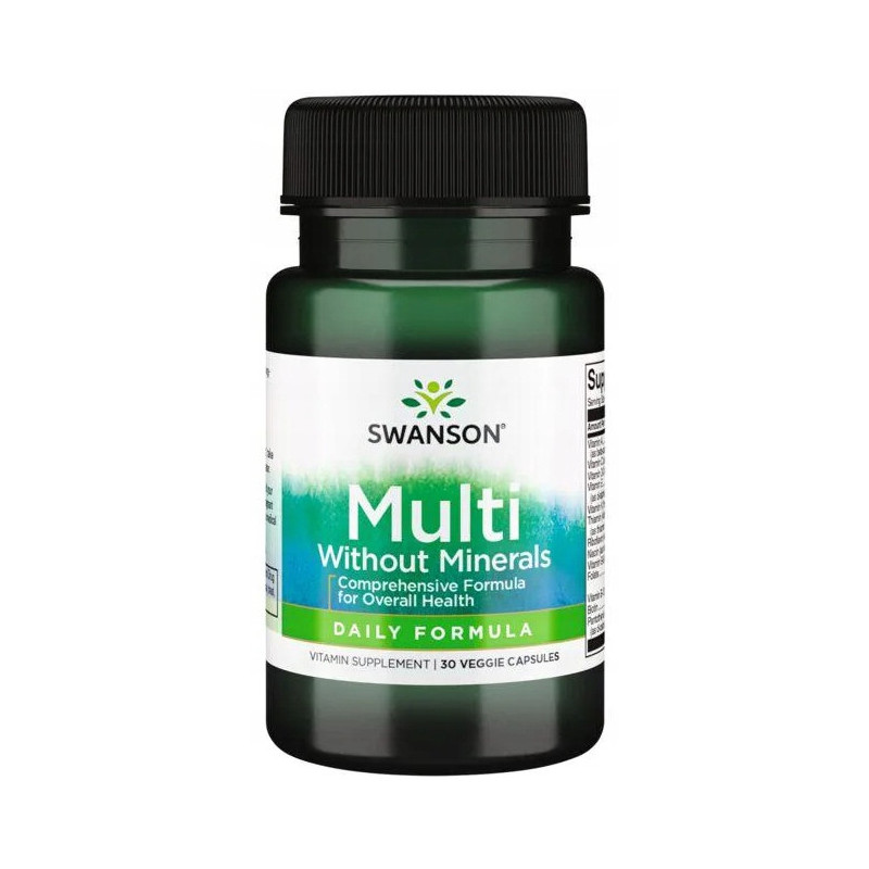 Swanson DAILY MULTI VITAMIN KOMPLEKS WITAMIN Wit A C D B1 B6 B12 E K 30kaps
