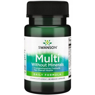 Swanson DAILY MULTI VITAMIN KOMPLEKS WITAMIN Wit A C D B1 B6 B12 E K 30kaps