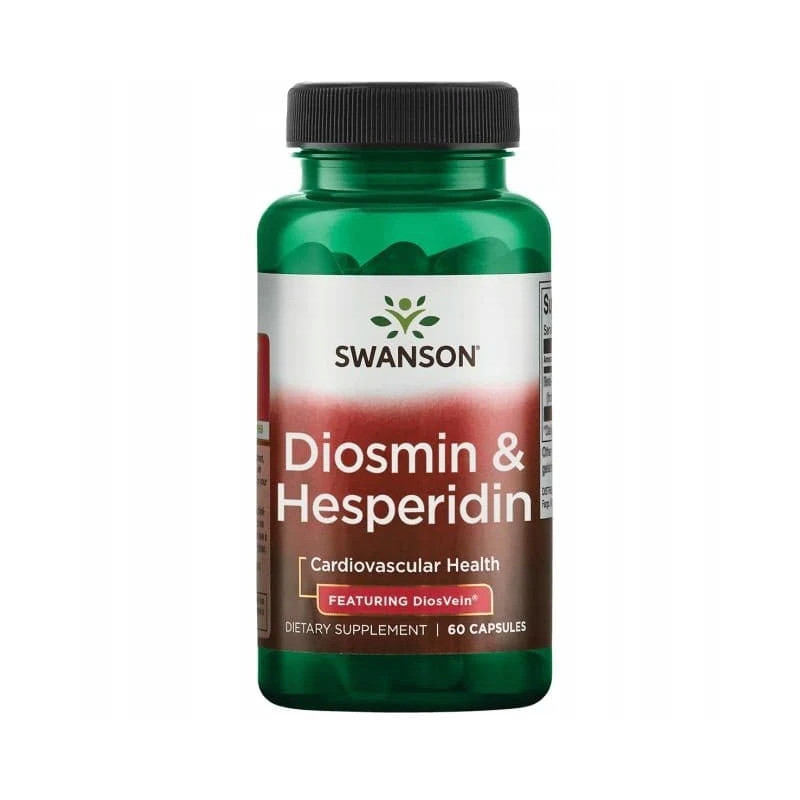 Swanson DIOSMINA 500mg HESPERYDYNA 100mg 60kaps wsparcie ŻYLAKI KRĄŻENIE