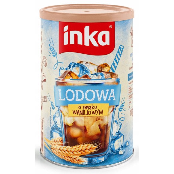 INKA Kawa MROŻONA LODOWA WANILIOWA 120g smak wanilii IDEALNA NA UPAŁ INKA Kawa MROŻONA LODOWA WANILIOWA 120g smak wanilii IDEALNA NA UPAŁ