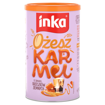 INKA kawa ZBOŻOWA OżeszKARMEL 120g sezonowa karmel orzeszki ziemne