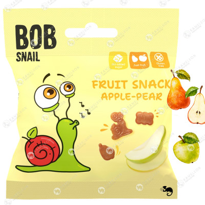 ŚLIMAK BOB SNAIL owocowe ŻELKI JABŁKO GRUSZKA bez cukru 40g