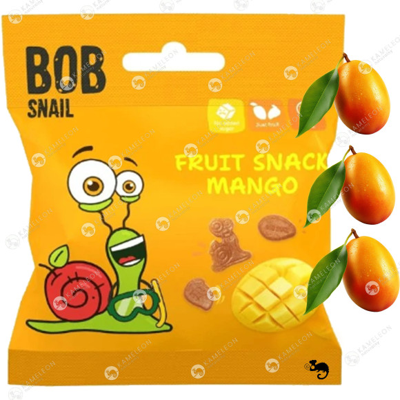 ŚLIMAK BOB SNAIL owocowe ŻELKI MANGO bez cukru zdrowa ŻELKA przekąska 40g ŚLIMAK BOB SNAIL owocowe ŻELKI MANGO bez cukru zdrowa ŻELKA przekąska 40g