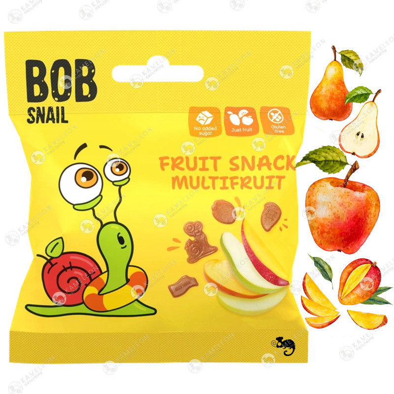 ŚLIMAK BOB SNAIL owocowe ŻELKI WIELOOWOCOWE multifruit bez cukru 40g