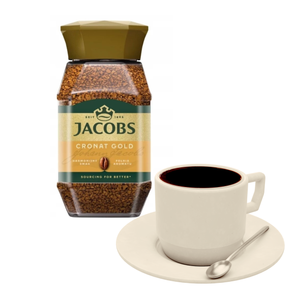 JACOBS CRONAT GOLD 200g kawa rozpuszczalna słoik 200g x2 400g 0,4KG JACOBS CRONAT GOLD 200g kawa rozpuszczalna słoik 200g x2 400g 0,4KG