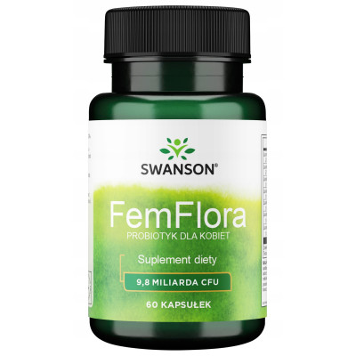 Swanson FEMFLORA 60kaps PROBIOTYK DLA KOBIET PRZEWÓD POKARMOWY & MIKROFLORA