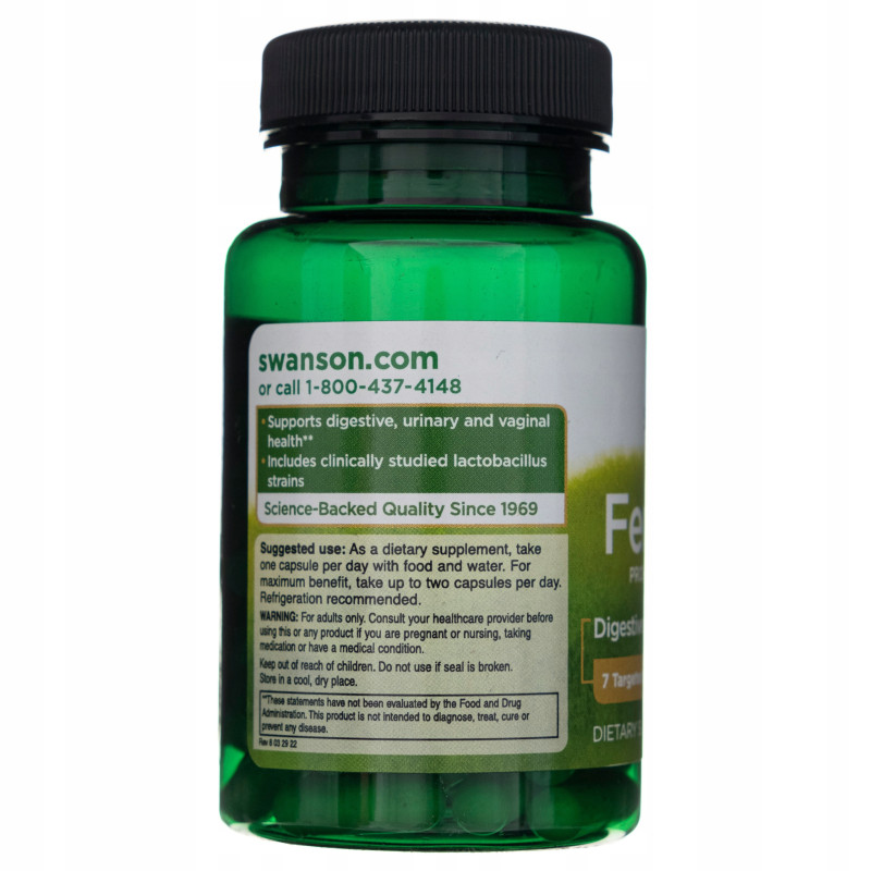 Swanson FEMFLORA 60kaps PROBIOTYK DLA KOBIET PRZEWÓD POKARMOWY & MIKROFLORA