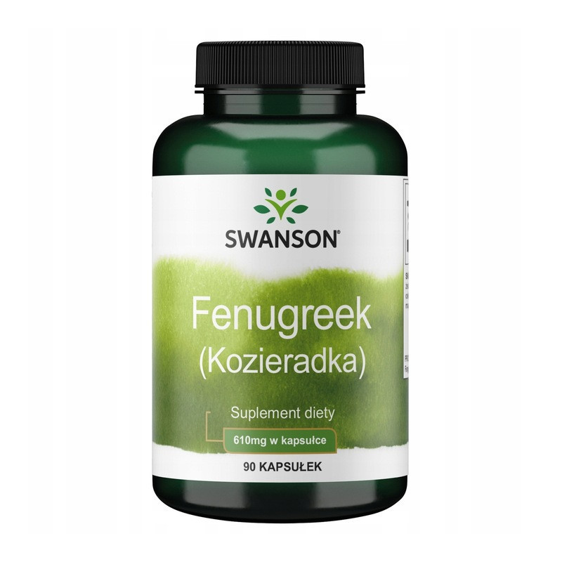 Swanson FENUGREEK KOZIERADKA 610MG 90k pomoc TRAWIENIE CHOLESTEROL CUKRZYCA