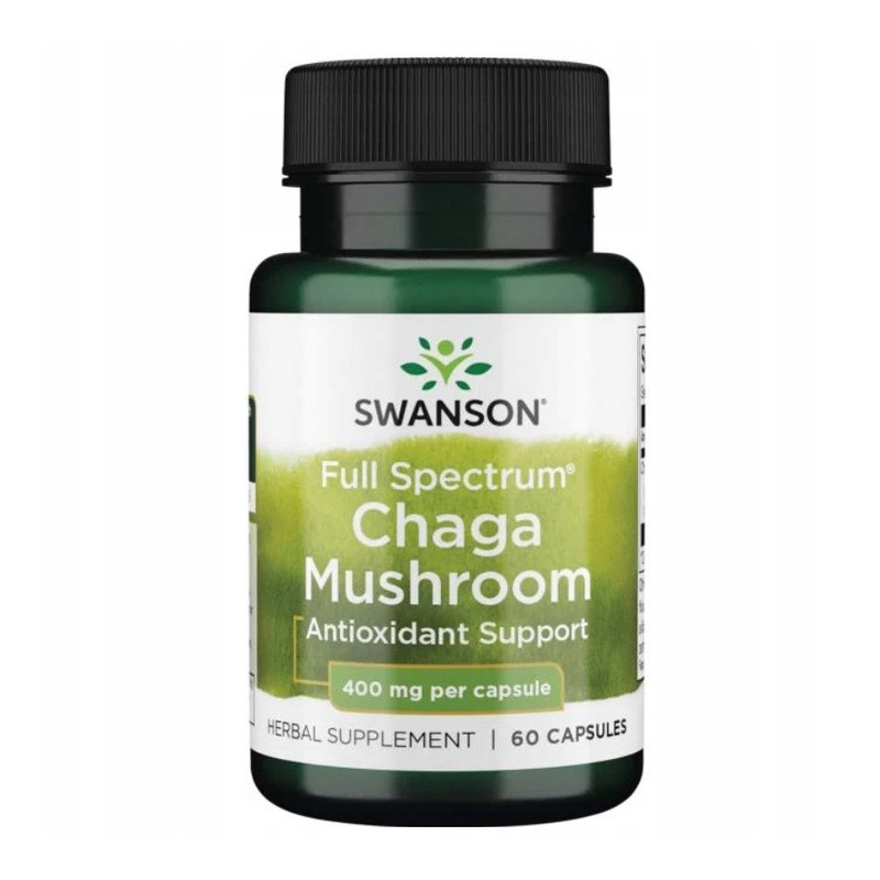 Swanson FS CHAGA MUSHROOM 60kaps wsparcie ANTYOKSYDACJA & PRZECIZAPALNIE