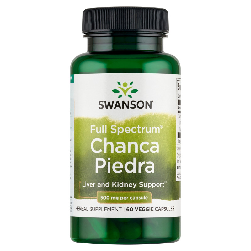 Swanson FS CHANCA PIEDRA 500mg 60kaps wsparcie WĄTROBA NERKI DROGI MOCZOWE