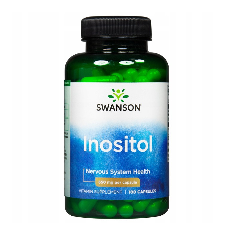 Swanson INOZYTOL 650mg WITAMINA B8 100kaps wsparcie U. NERWOWY SAMOPOCZUCIE