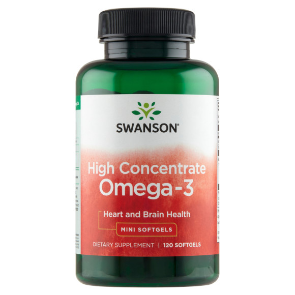 Swanson KWASY OMEGA-3 720mg 120kaps 680mg - EPA/DHA wsparcie:SERCE MÓZG Swanson KWASY OMEGA-3 720mg 120kaps 680mg - EPA/DHA wsparcie:SERCE MÓZG