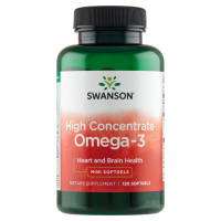 Swanson KWASY OMEGA-3 720mg 120kaps 680mg - EPA/DHA wsparcie:SERCE MÓZG