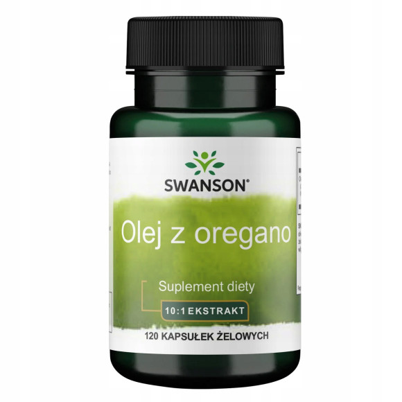 Swanson OREGANO OIL OLEJ Z OREGANO EKSTRAKT 10:1 120kaps wsparcie TRAWIENIE Swanson OREGANO OIL OLEJ Z OREGANO EKSTRAKT 10:1 120kaps wsparcie TRAWIENIE