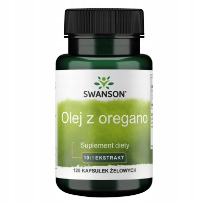 Swanson OREGANO OIL OLEJ Z OREGANO EKSTRAKT 10:1 120kaps wsparcie TRAWIENIE