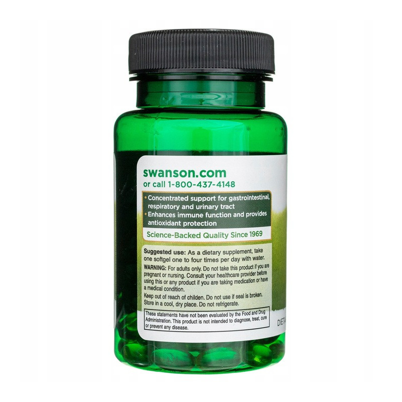 Swanson OREGANO OIL OLEJ Z OREGANO EKSTRAKT 10:1 120kaps wsparcie TRAWIENIE