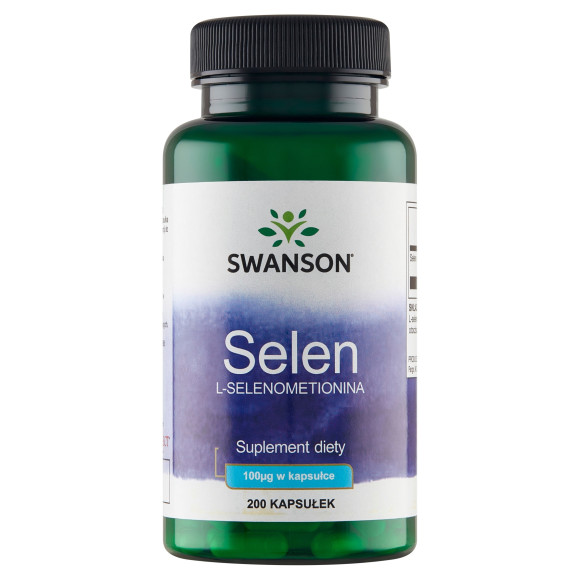 Swanson SELEN SELECT 100mcg 200kaps wsparcie ODPORNOŚĆ REGENERACJA TARCZYCA Swanson SELEN SELECT 100mcg 200kaps wsparcie ODPORNOŚĆ REGENERACJA TARCZYCA
