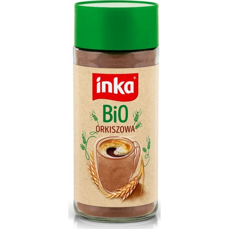 INKA kawa zbożowa BIO ORKISZOWA 100g naturalna słoik bez kofeiny cukru