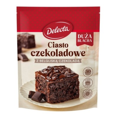 Delecta CIASTO CZEKOLADOWE z belgijską CZEKOLADĄ 670g