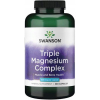 Swanson TRIPLE MAGNESIUM COMPLEX 400mg MAGNEZ KOMPLEKS MAGNEZU 300kps 10mcy