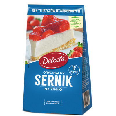 Delecta CIASTO SERNIK NA ZIMNO z mascarpone w 2H! 154g mieszanka
