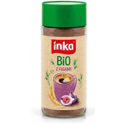 INKA kawa zbożowa BIO FIGOWA 100g naturalna z figą słoik bez kofeiny cukru