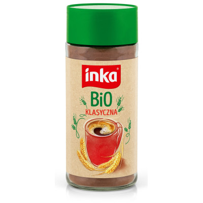 INKA kawa zbożowa BIO KLASYCZNA 100g naturalna słoik bez kofeiny cukru