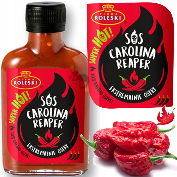 Zestaw 3 OSTRYCH SOSÓW HABANERO GHOST PEPPER CAROLINA REAPER 345g ROLESKI Zestaw 3 OSTRYCH SOSÓW HABANERO GHOST PEPPER CAROLINA REAPER 345g ROLESKI